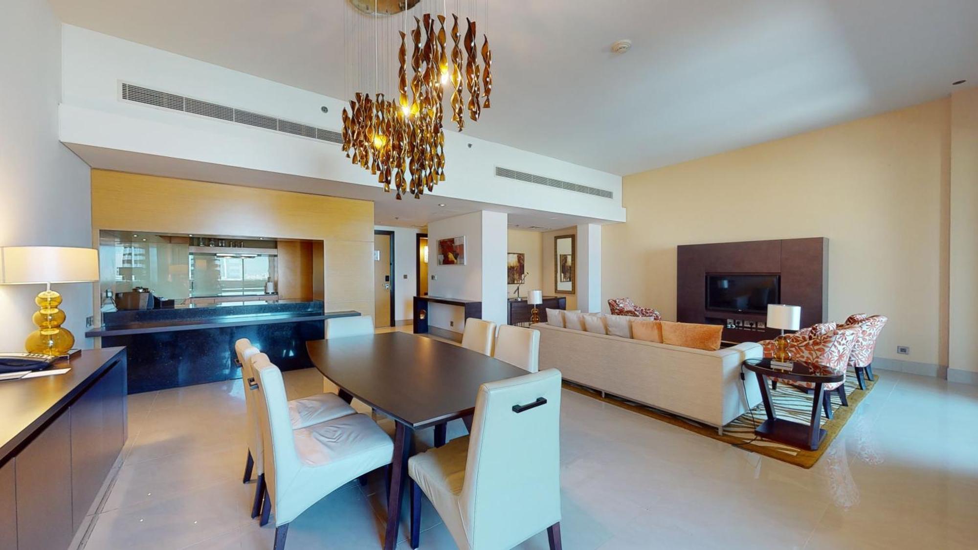 Marriott Executive Apartments Al Jaddaf, Dubai Exterior foto A 3D model of a living room