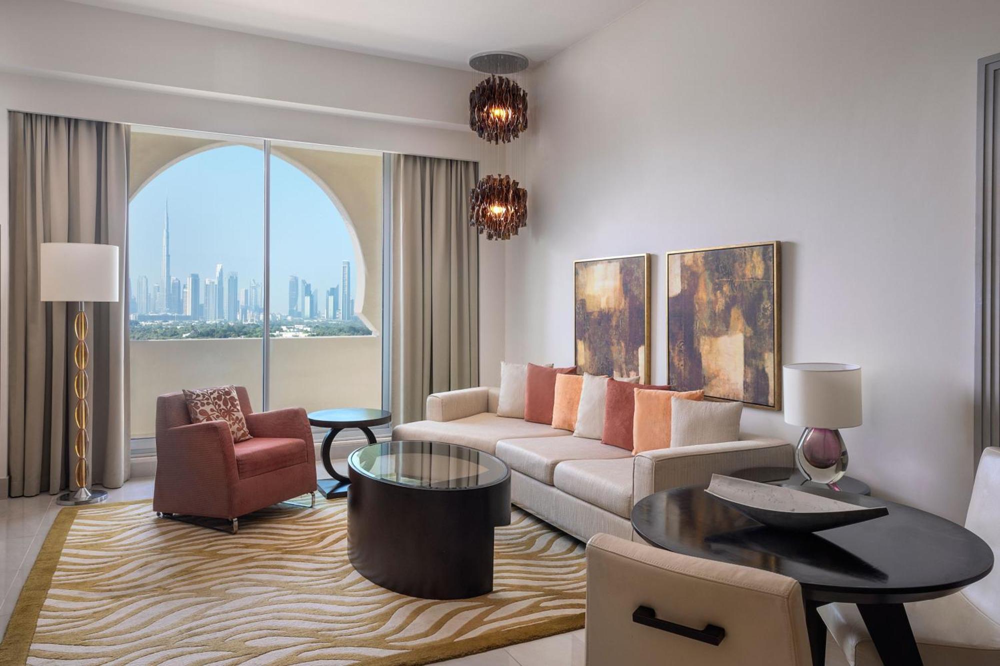 Marriott Executive Apartments Al Jaddaf, Dubai Exterior foto Living room